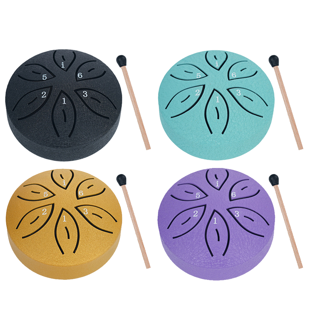 Musical Instrument Handpan - 3 Inches 6 Notes Rain Drum