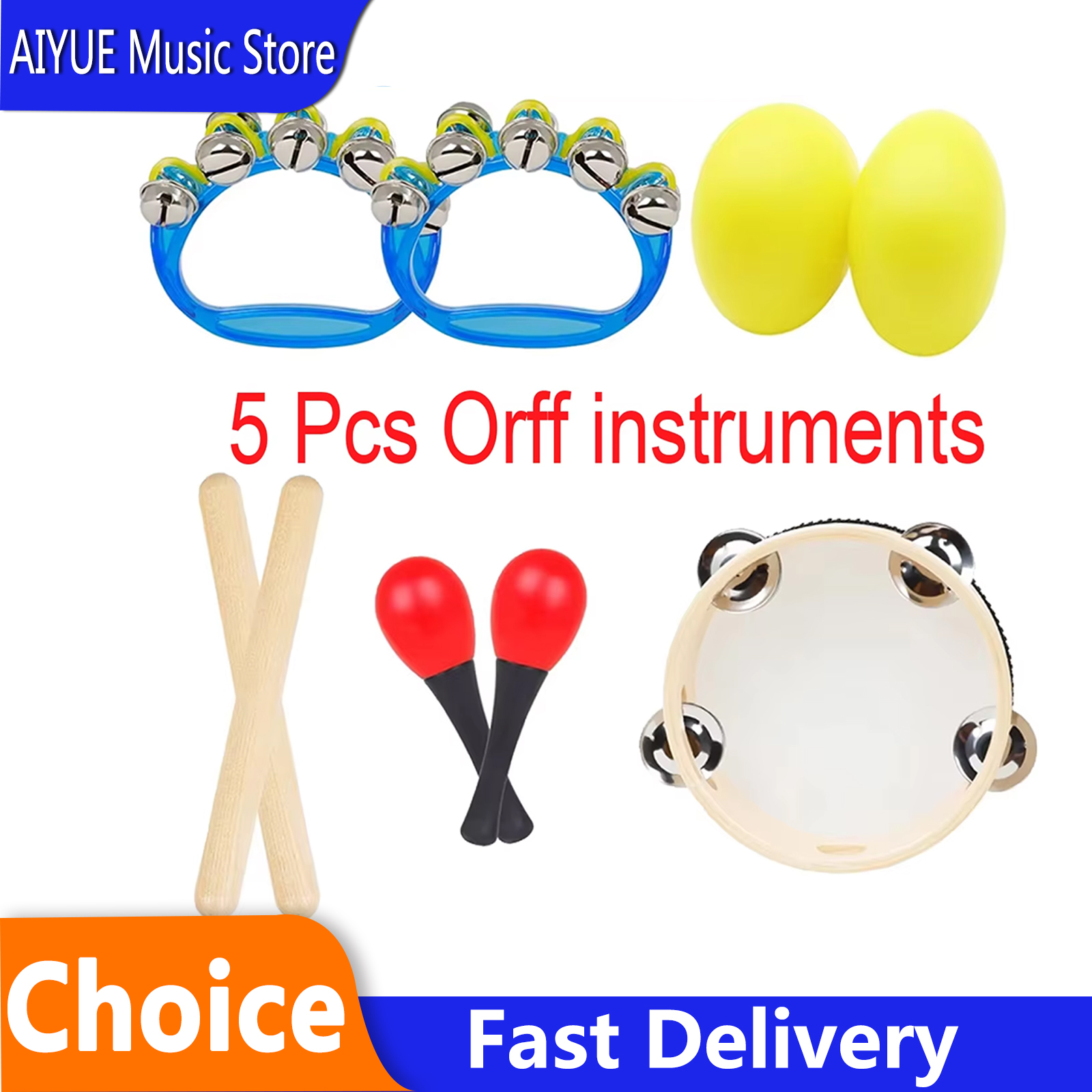 Musical Instrument Harmonium - 5 Pcs/Set 6 Inch Black Lamb