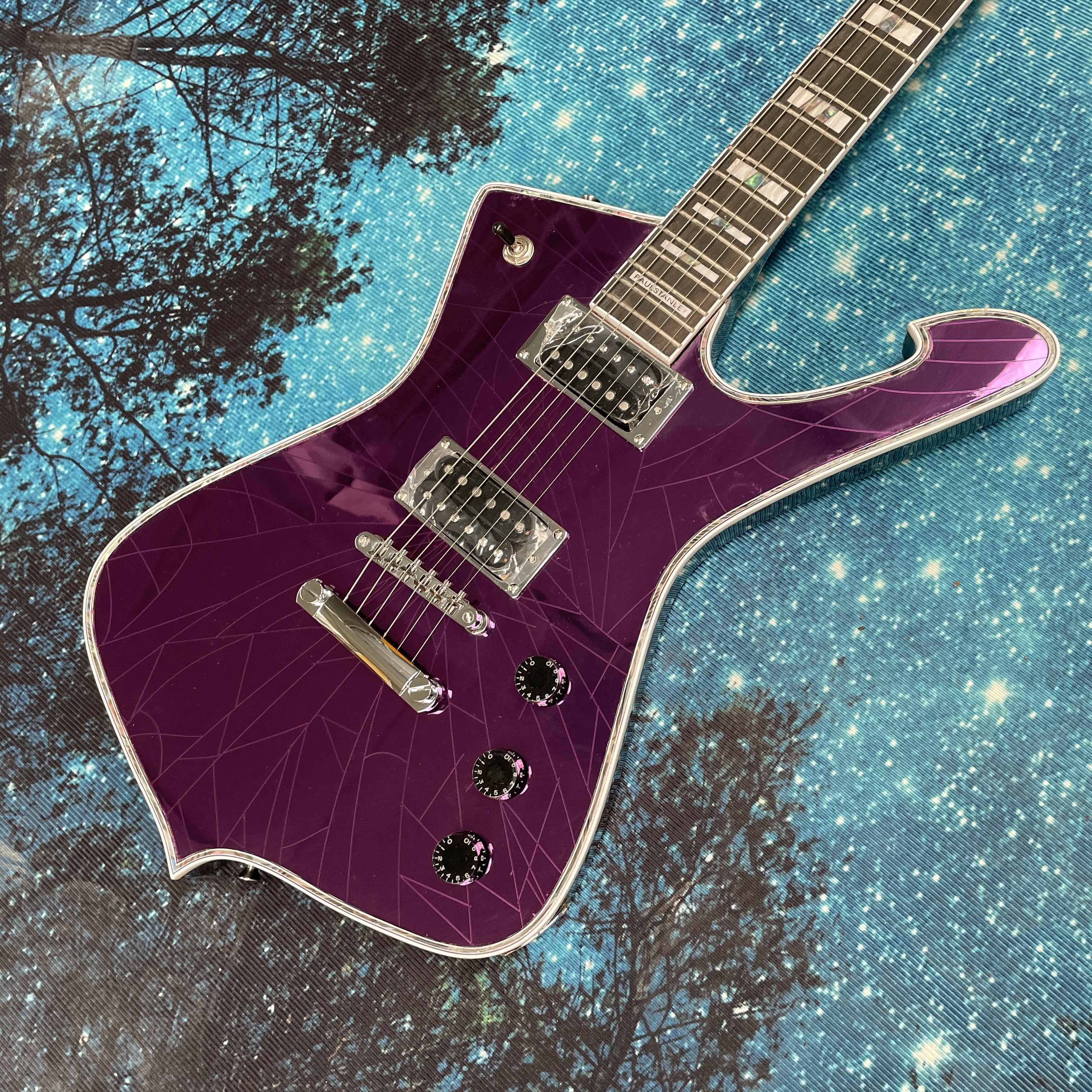 Electric Guitar Beginner - Purple Ice Man electric guitar, double-coil