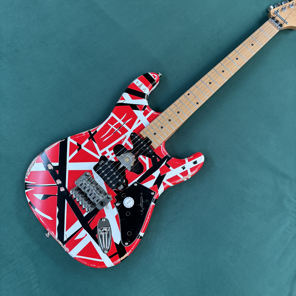 Electric Guitar Beginner - Vintage-style 6-string electric guitar,double-locking tremolo ST-type
