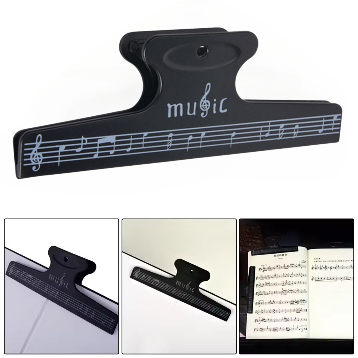 Musical Instruments List - Sheet Music Clips Book Page Note