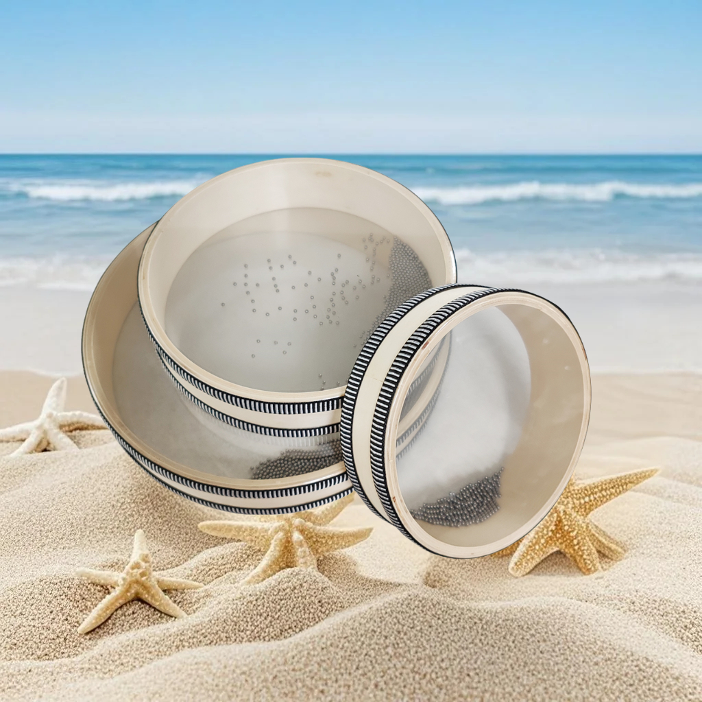 Musical Instrument Harmonium - 3Pack Ocean Wave Bead Hand Drum,Sea