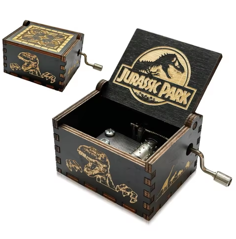 Musical Instrument Handpan - HOT Wooden Hand Crank Black Jurassic