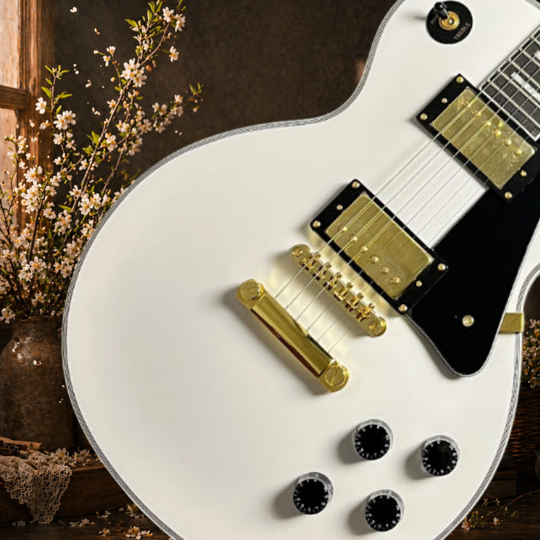 Dobro Resonator Guitar - Fast Delivery White Electric Guitar 6