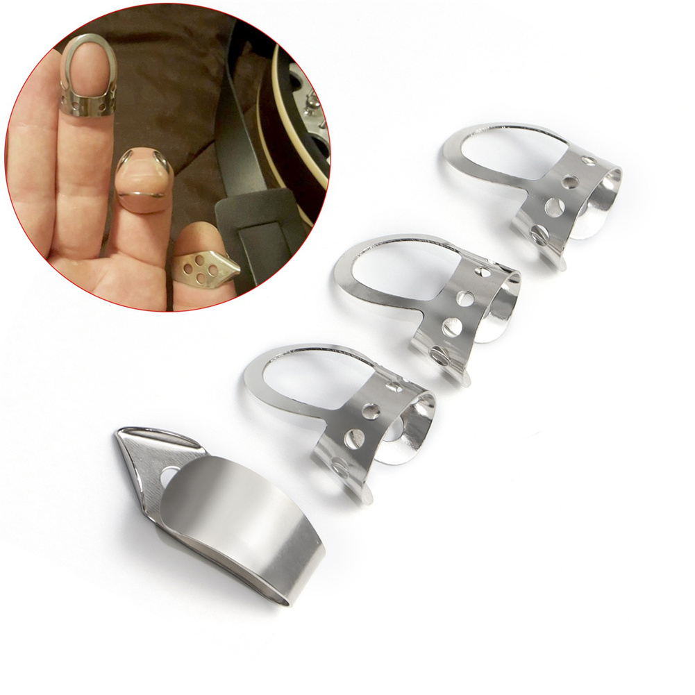 4pcs Finger Picks Tone Deaf Mu - Dobro Resonator Guitar recensione e prezzo