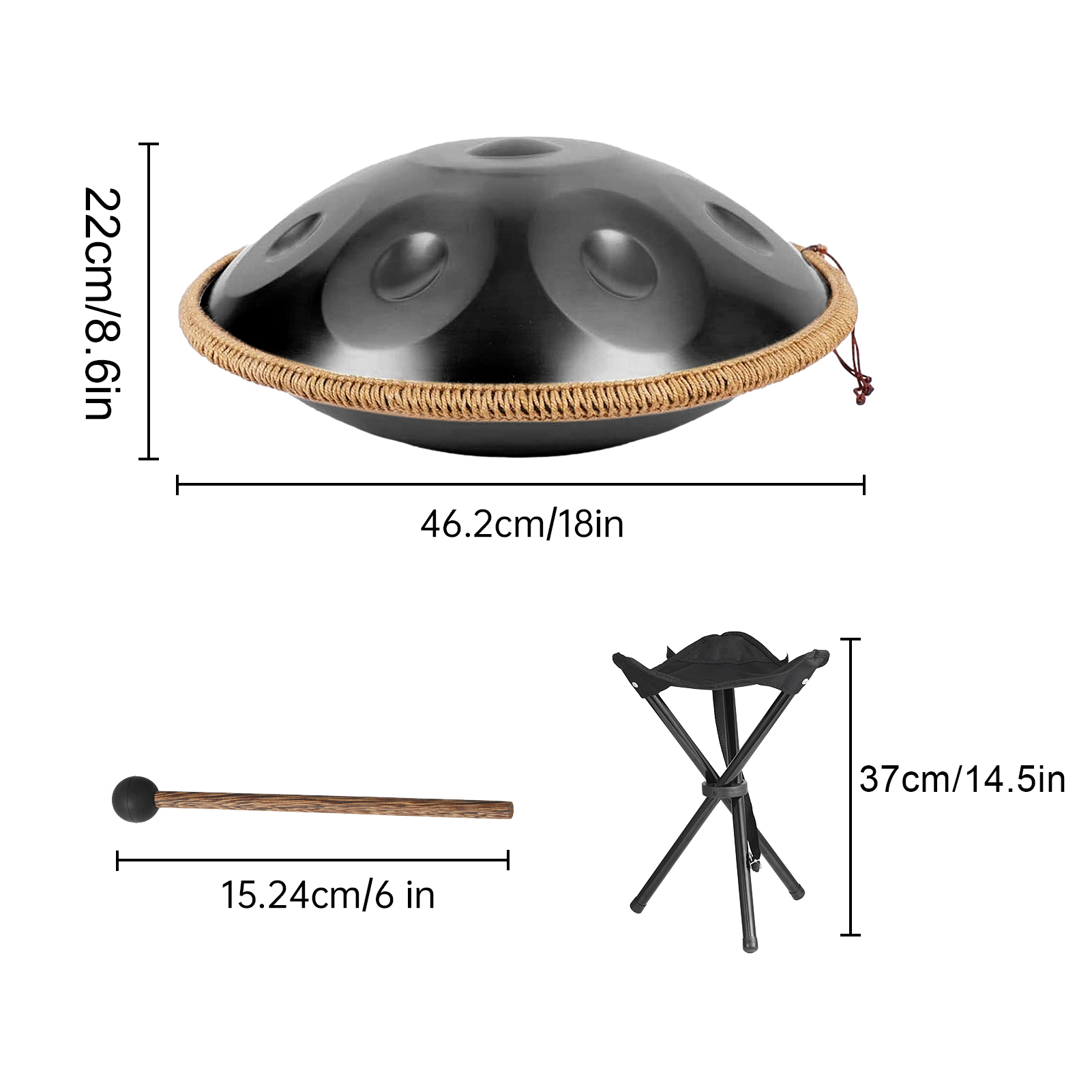 Hand Pan Drum, g Minor 9 Notes - Musical Instrument Handpan recensione e prezzo