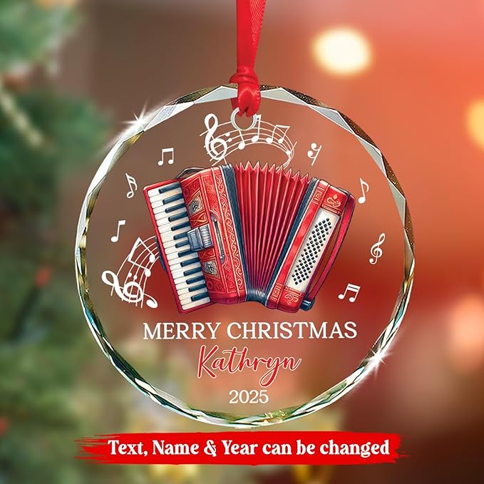 Accordion Lover Christmas Orna - Musical Instrument With Names recensione e prezzo