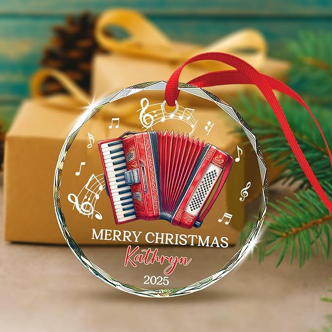 Accordion Lover Christmas Orna - Musical Instrument With Names recensione e prezzo