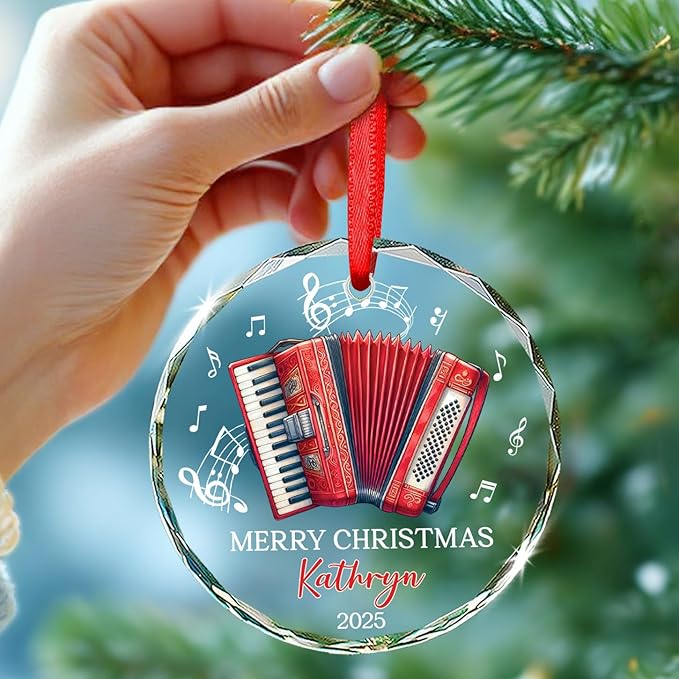 Accordion Lover Christmas Orna - Musical Instrument With Names recensione e prezzo