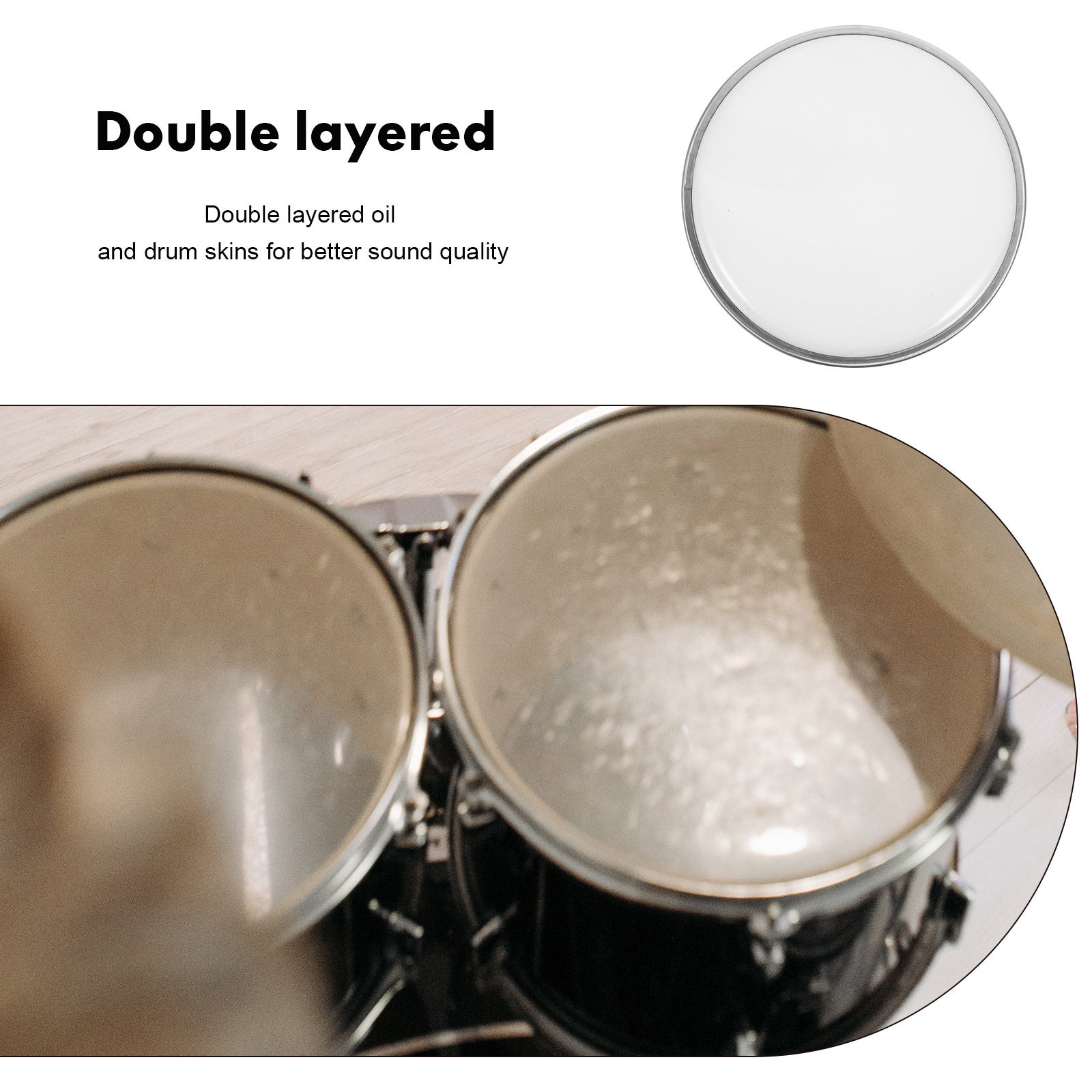 Double Layer Drum Head Skin 8  - Musical Instrument Jazz recensione e prezzo