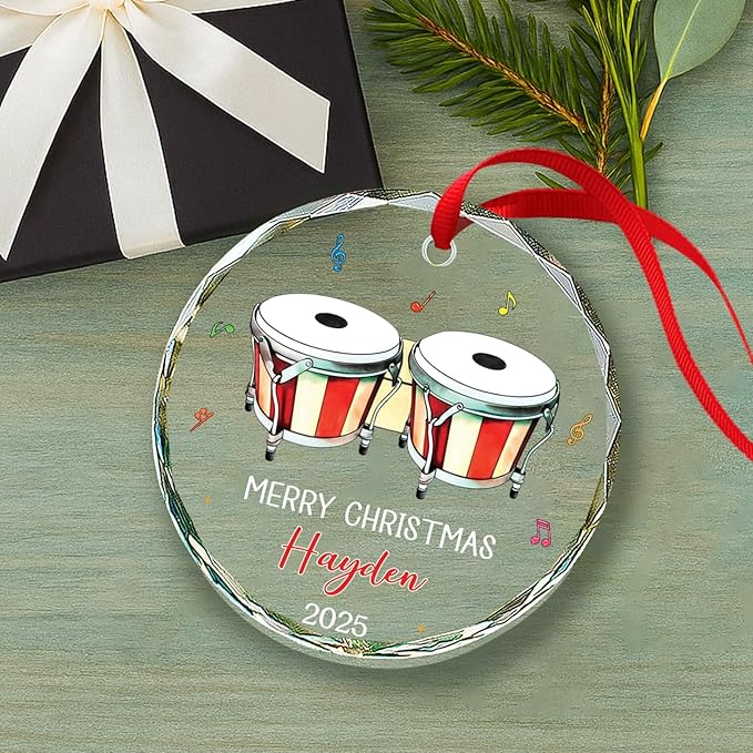 Bongo Drum Player Christmas Or - Musical Instrument With Names recensione e prezzo