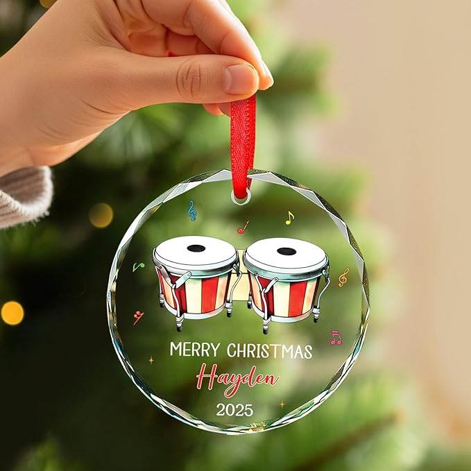 Bongo Drum Player Christmas Or - Musical Instrument With Names recensione e prezzo