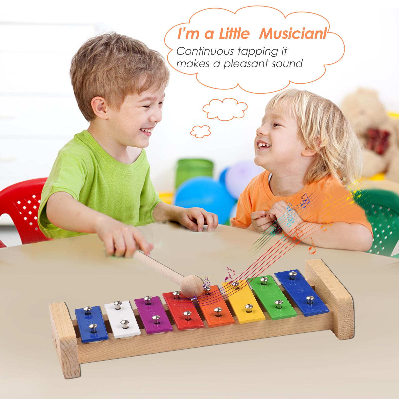 8 Keys Compact Size Xylophone  - Musical Instrument Harmonium recensione e prezzo