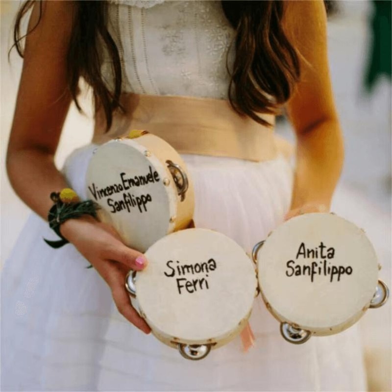 3/5PCS ﻿ Wedding Tambourine Dr - Musical Instrument With Names recensione e prezzo