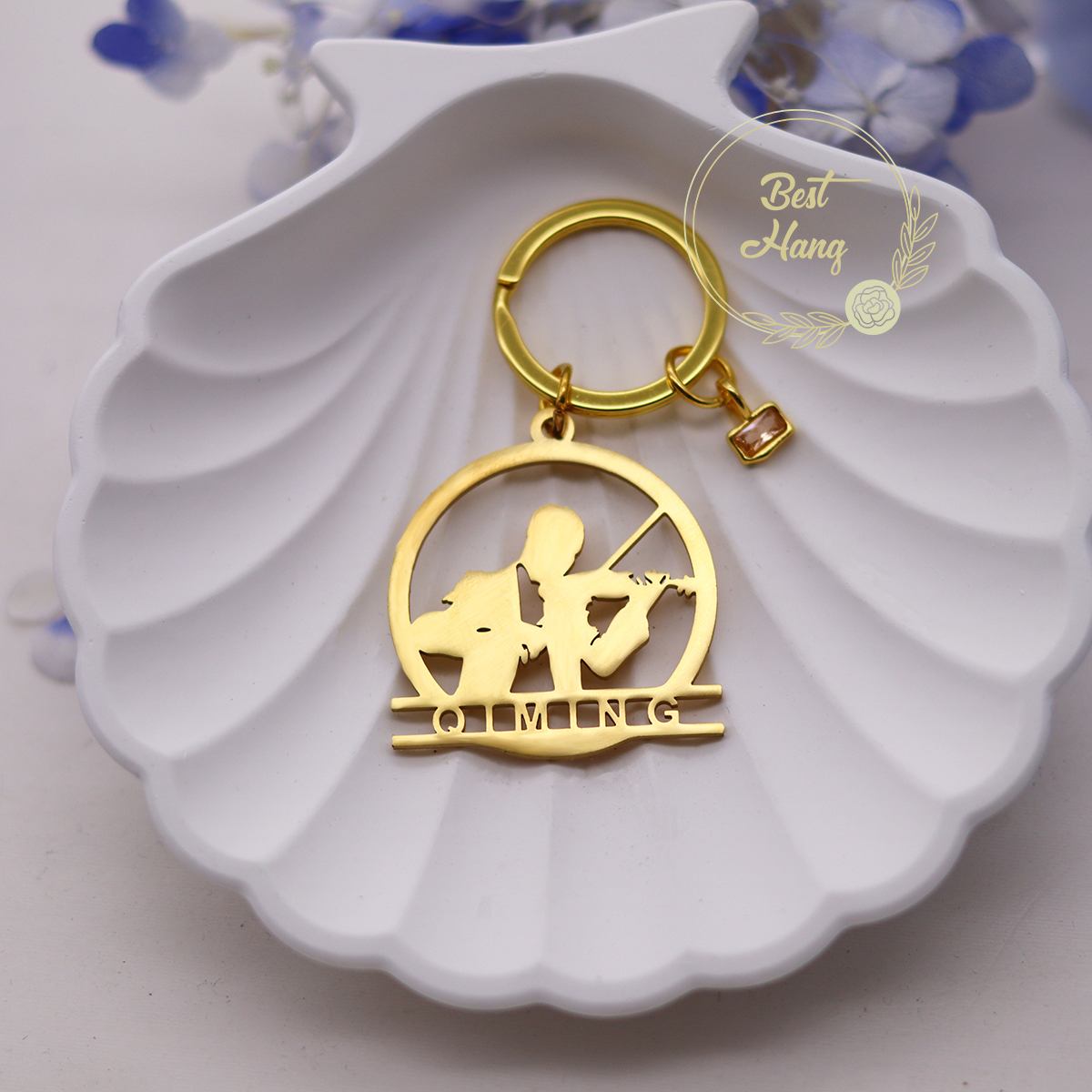 Custom Name Birthstone Pendant - Musical Instrument With Names recensione e prezzo