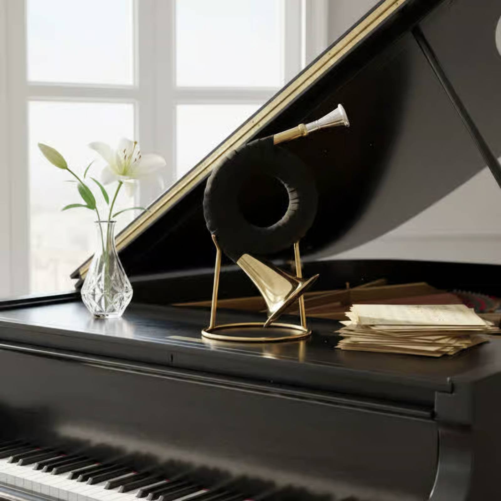 Bb Brass Instrument Gold Color - Musical Instrument French recensione e prezzo