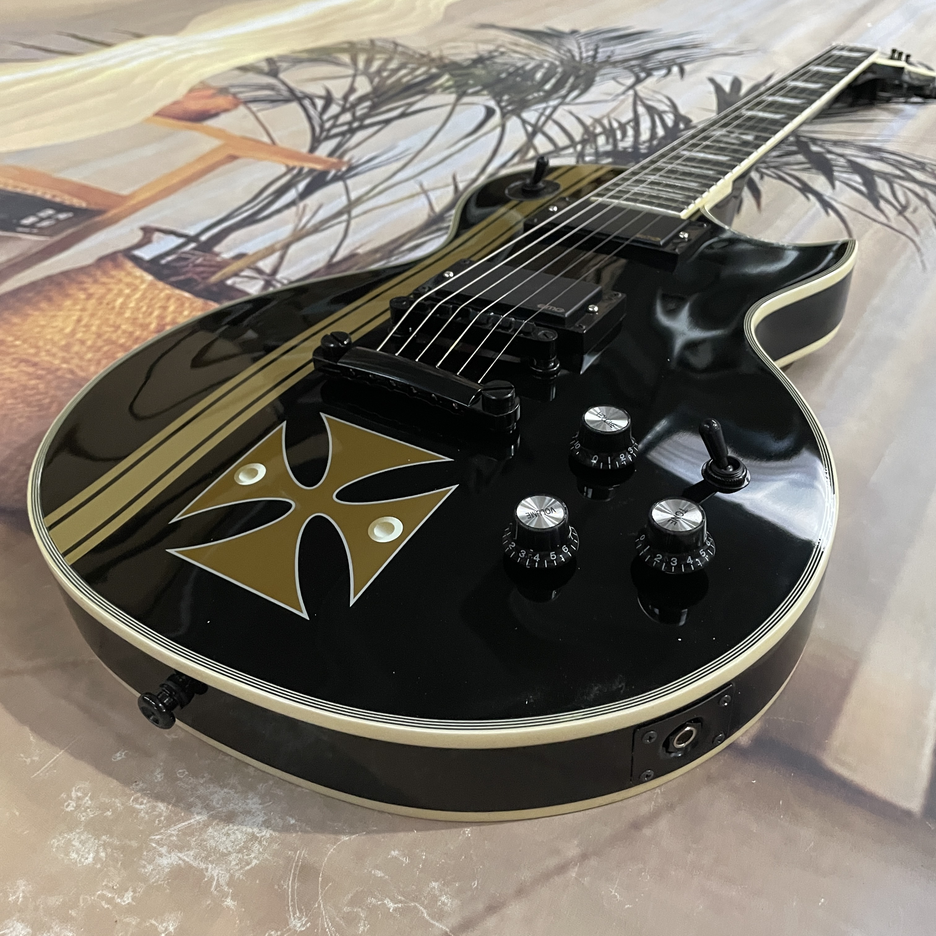 Black custom-made 6-string ele - Electric Guitar Beginner recensione e prezzo