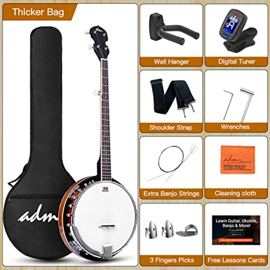 Beginner banjo kit for adults  - Banjo 5 String Open recensione e prezzo