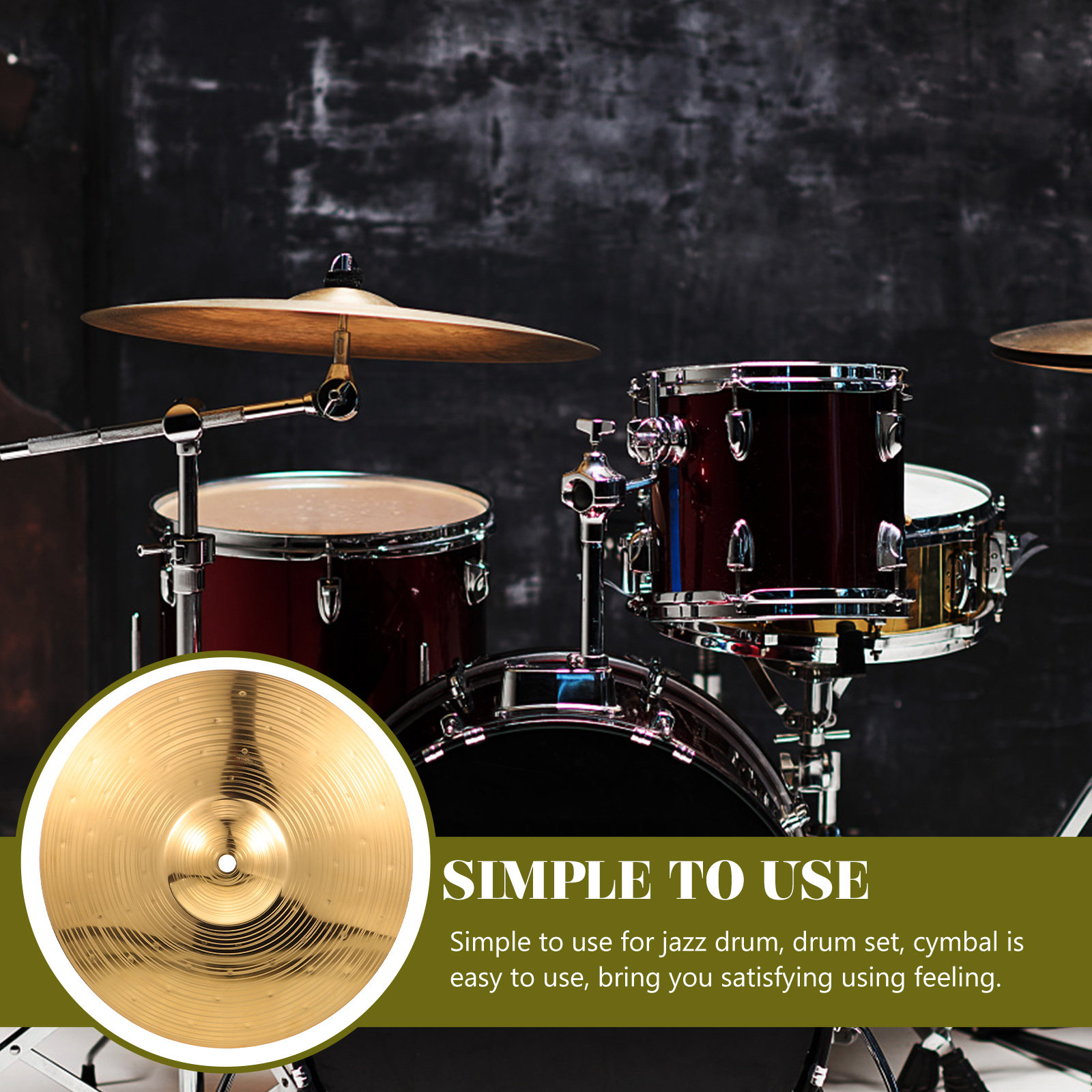 High Quality Brass Jazz Drum S - Musical Instrument Jazz recensione e prezzo