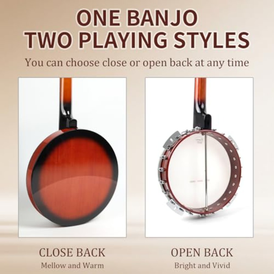 5 String Banjo Full Size 38 In - Banjo 5 String Open recensione e prezzo