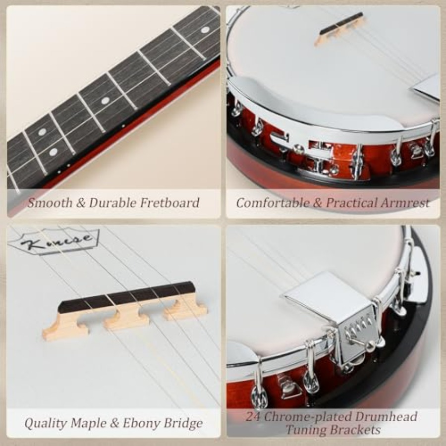 5 String Banjo Full Size 38 In - Banjo 5 String Open recensione e prezzo