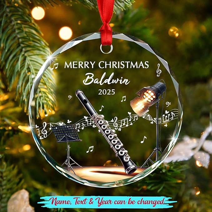 Awesome Piccolo Glass Ornament - Musical Instrument With Names recensione e prezzo