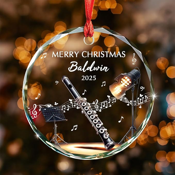 Awesome Piccolo Glass Ornament - Musical Instrument With Names recensione e prezzo