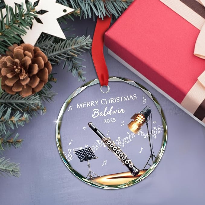 Awesome Piccolo Glass Ornament - Musical Instrument With Names recensione e prezzo