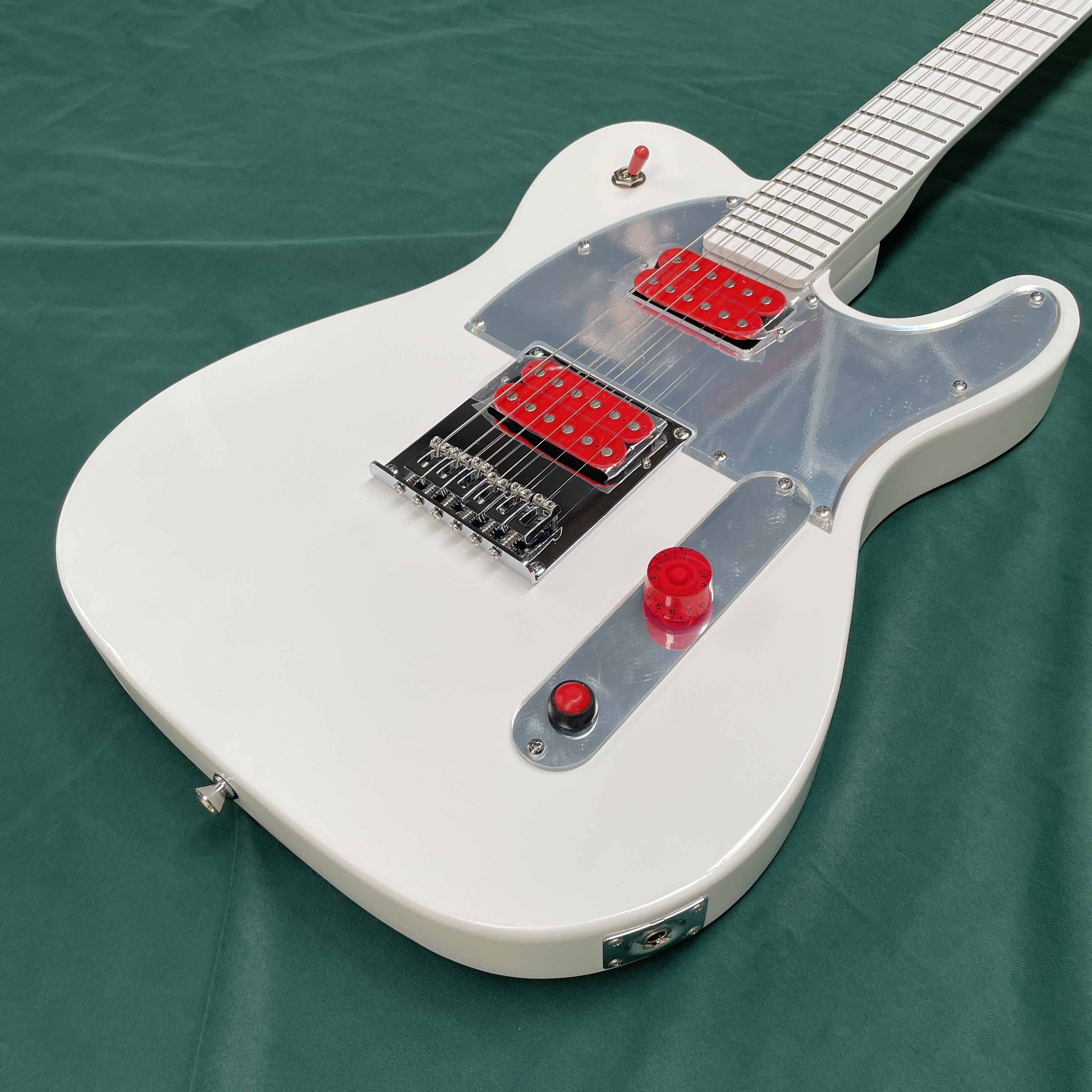 White 6-string electric guitar - Electric Guitar Beginner recensione e prezzo