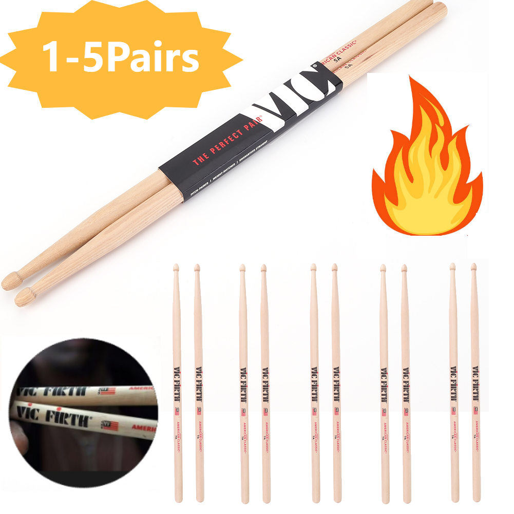 1-5Pair Drumsticks 5A/7A Hicko - Musical Instrument Handpan recensione e prezzo