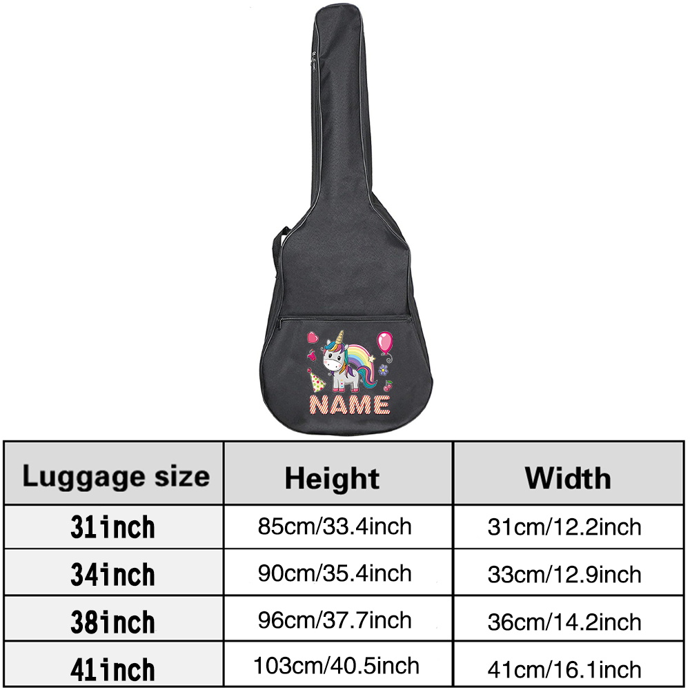 Customized Name Guitar Bag 36- - Musical Instrument With Names recensione e prezzo