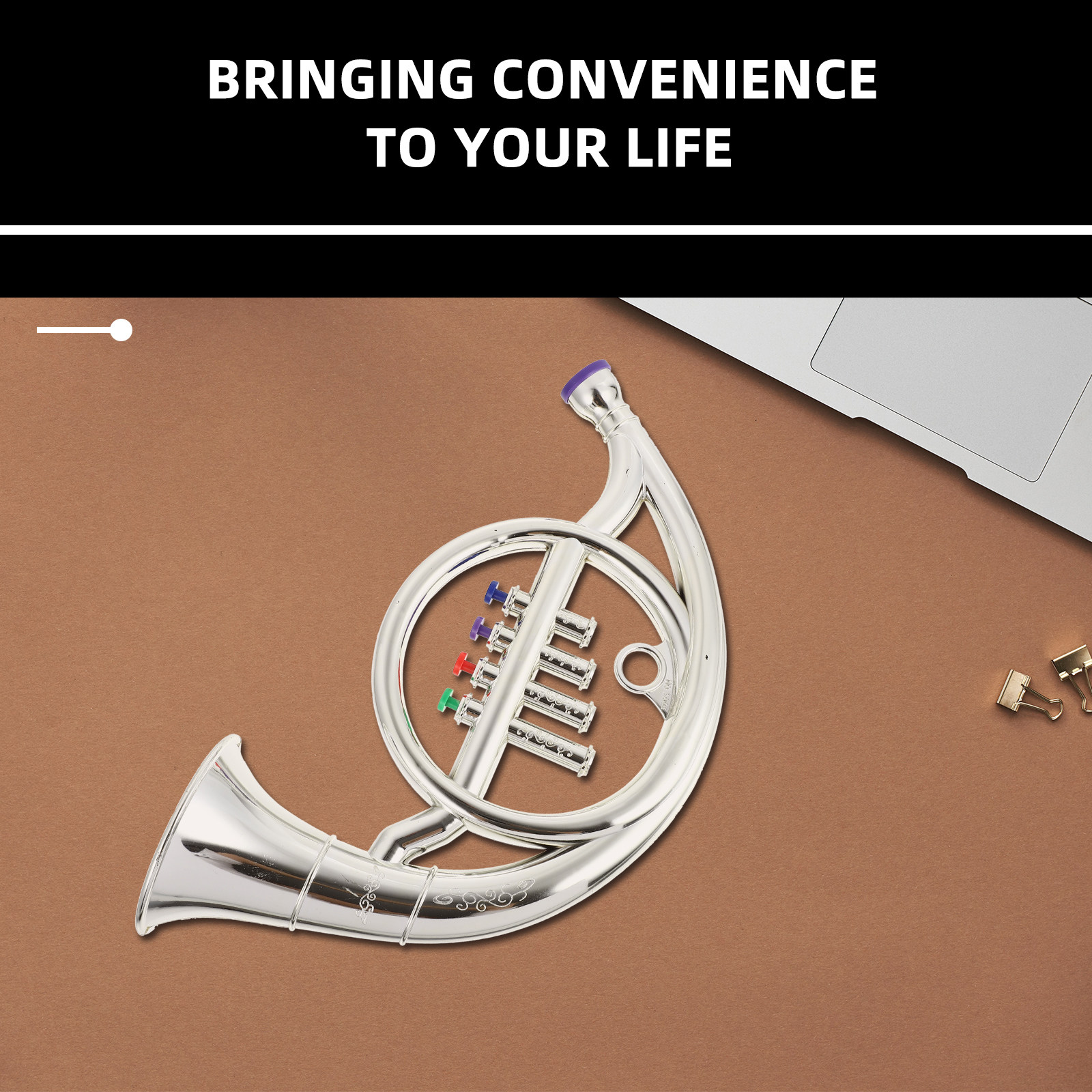 1Pcs Four-Valve French Horn De - Musical Instrument French recensione e prezzo