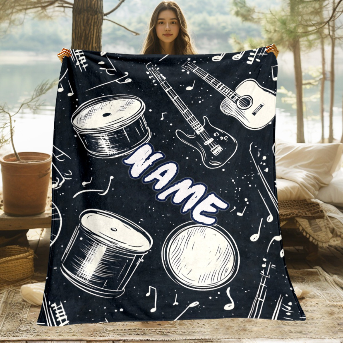 Personalized Music Lover's Bla - Musical Instrument With Names recensione e prezzo