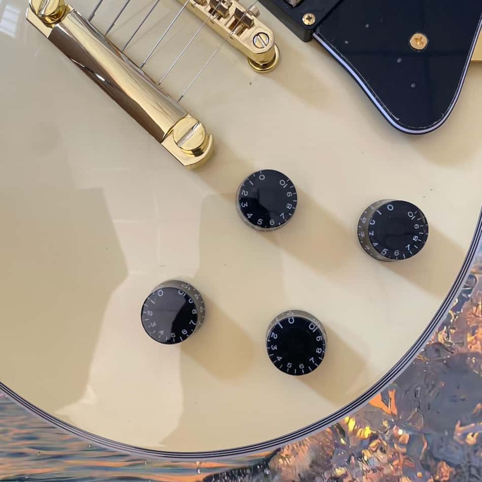 Ivory-white electric guitar wi - Electric Guitar Beginner recensione e prezzo
