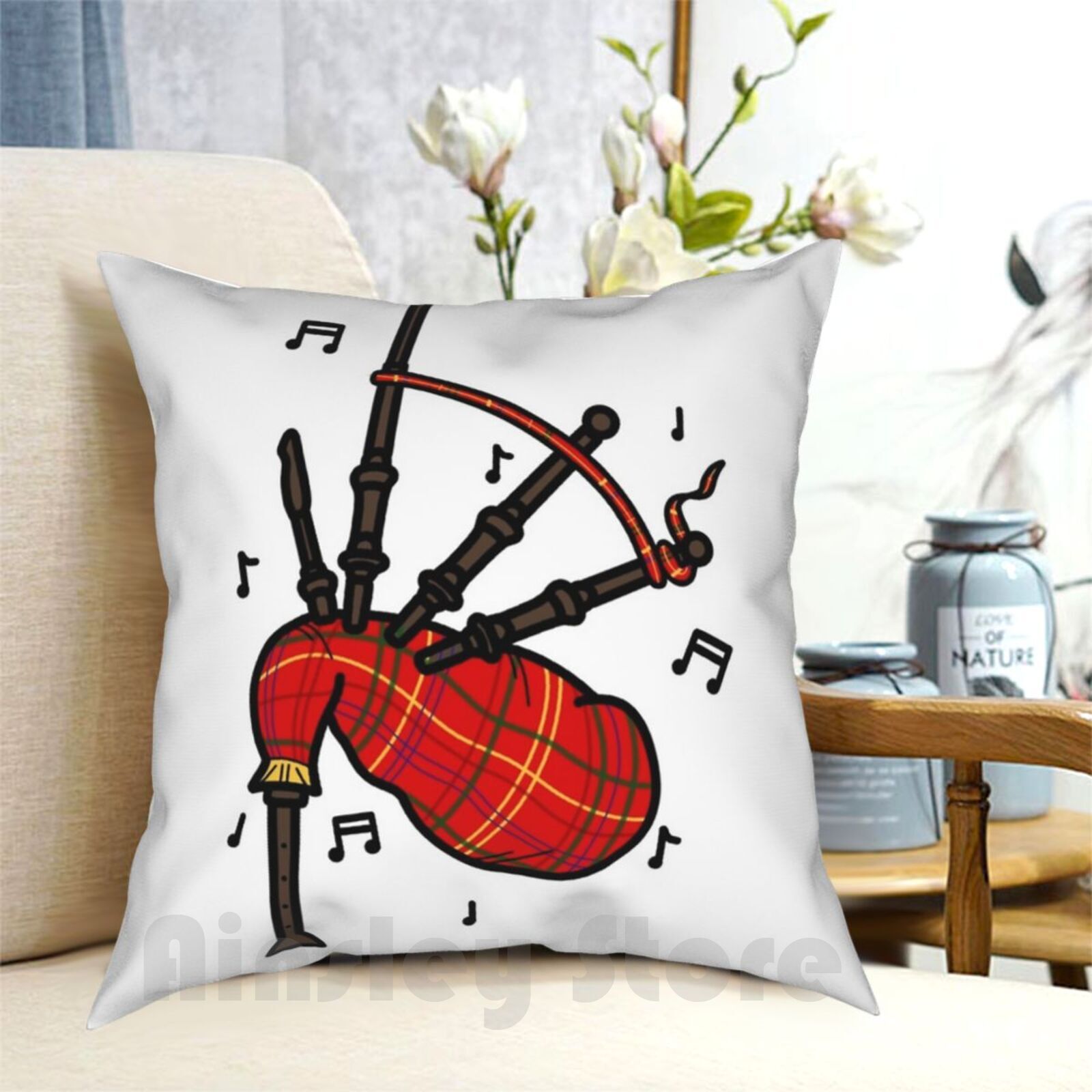 Bagpipes Pillow Case Printed H - Musical Instrument In Scotland recensione e prezzo