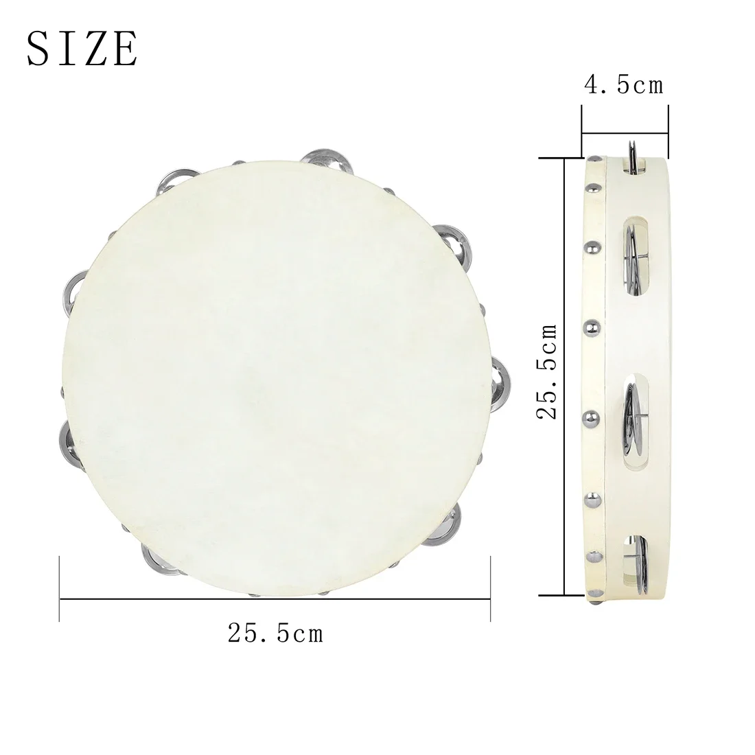 IRIN 10 Inches Tambourine Drum - Musical Instrument Harmonium recensione e prezzo