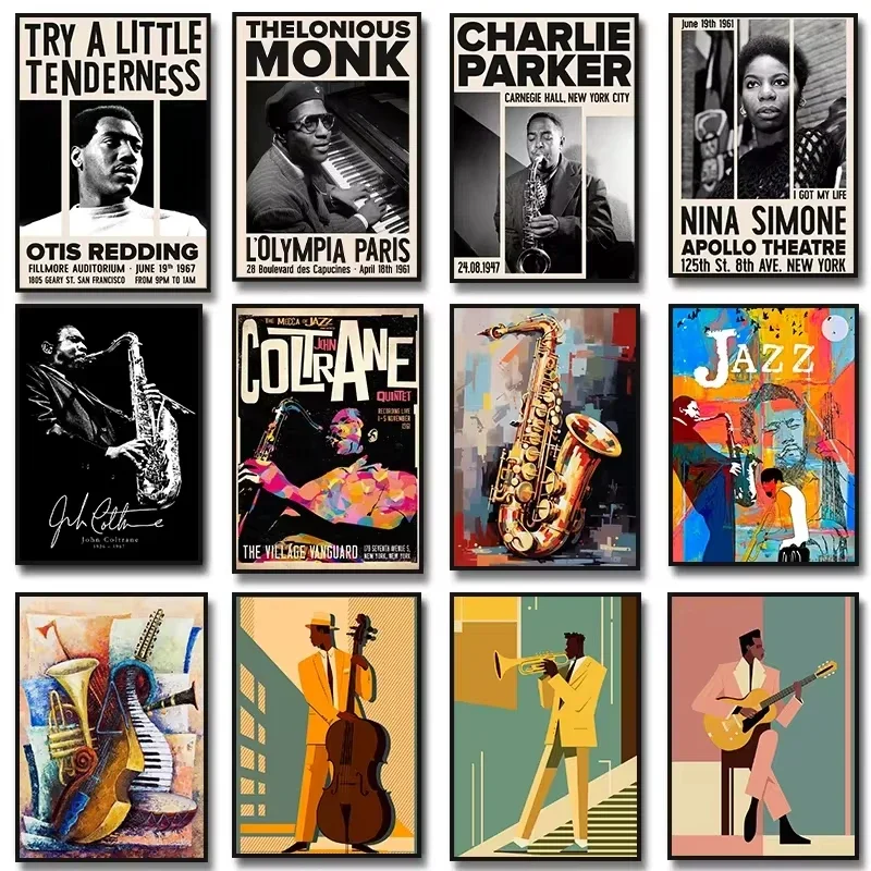 Jazz Music Saxophone Guitar Ce - Musical Instrument Jazz recensione e prezzo