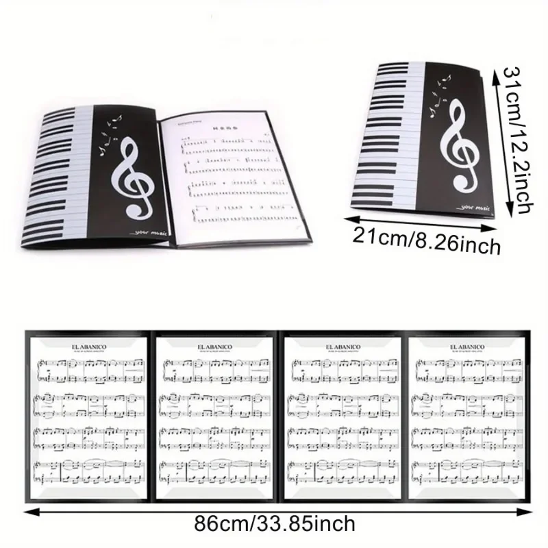 4 Pages Expand Music Folder A4 - Musical Instruments List recensione e prezzo