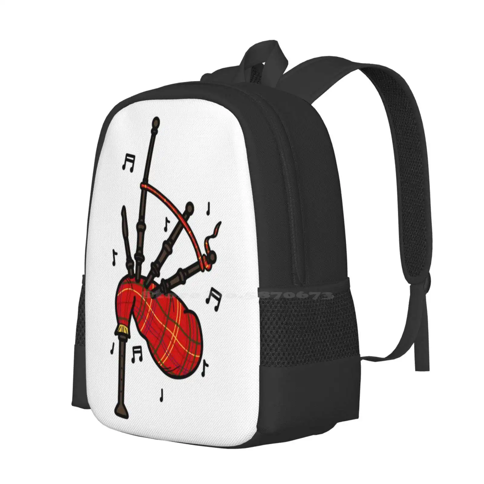 Bagpipes Pattern Design Bag St - Musical Instrument In Scotland recensione e prezzo
