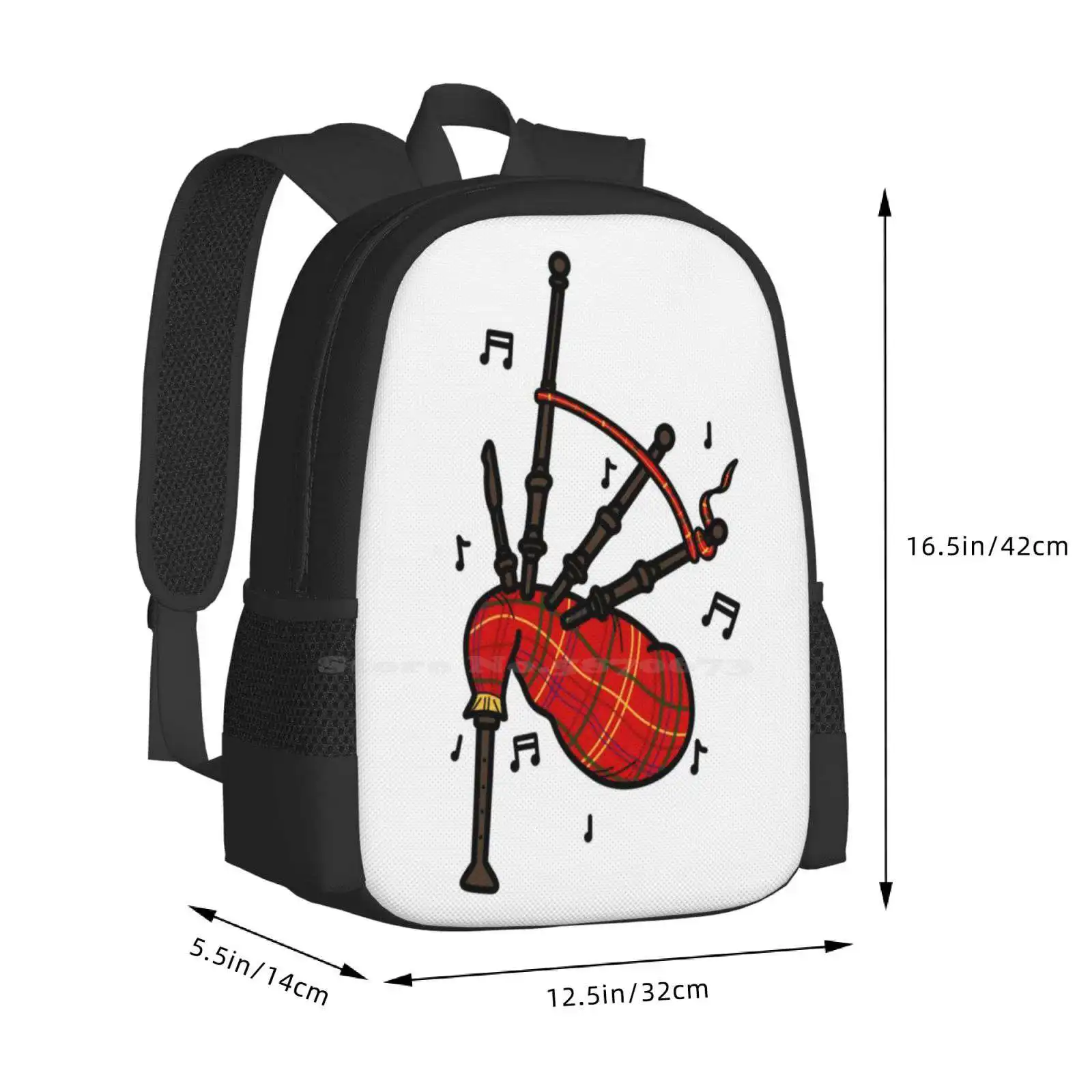 Bagpipes Pattern Design Bag St - Musical Instrument In Scotland recensione e prezzo