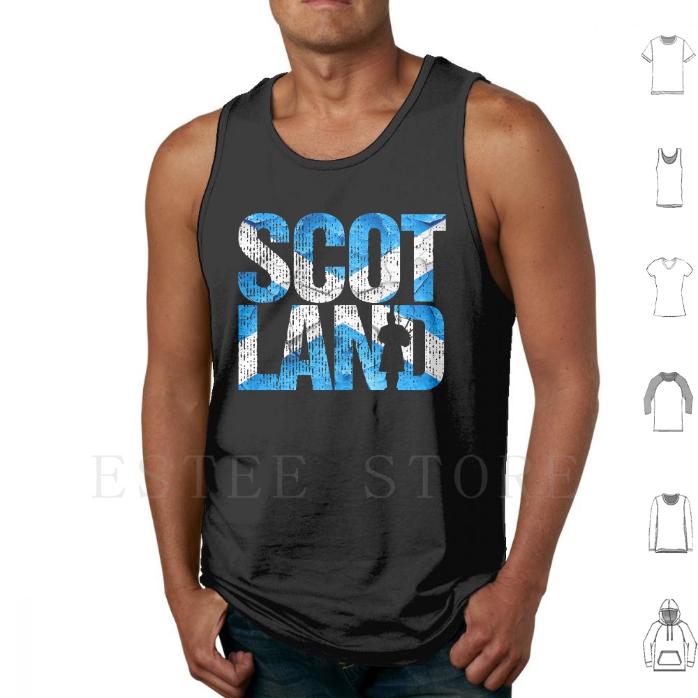 Scotland Pride Tank Tops Vest  - Musical Instrument In Scotland recensione e prezzo